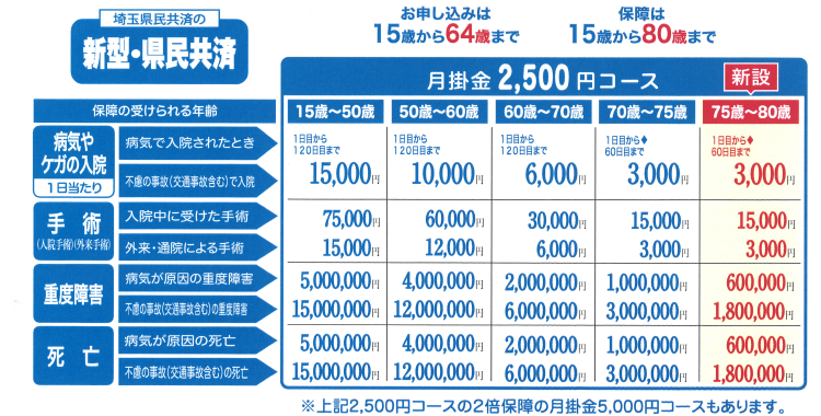 県民 共済 の 内容